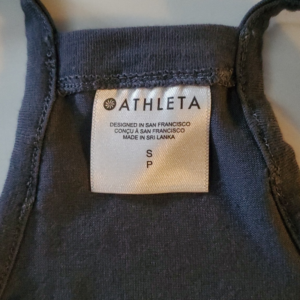 Athleta Explore Racerback Tank Size Small Tie Front Soft Stretch - Picture 10 of 14